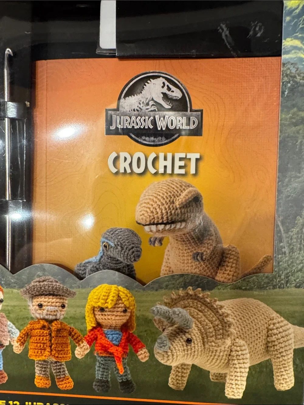Jurassic World Crochet Kit — Beige/Brown Reptile Plush Crochet Set